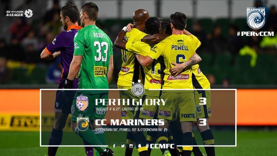 Gutsy Mariners fight to earn point in six goal thriller