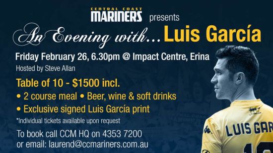 EVENT: An Evening with Luis Garcia