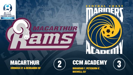 ACADEMY WRAP: Mariners win 3-2 against Rams