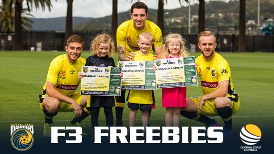 All Junior Footballers on the Coast will receive F3 FREEBIES!