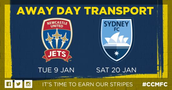 Away Day Travel with the Central Coast Mariners