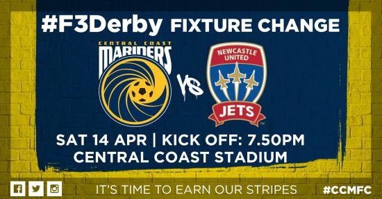 #F3Derby Upgraded to Prime Time – Saturday April 14