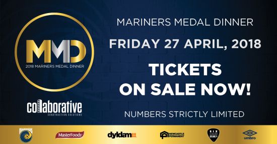Mariners Medal Dinner on-sale NOW!