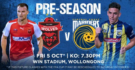 Pre-Season: Mariners to face Wolves in Wollongong