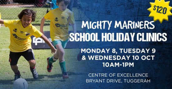 Bookings Open: Mighty Mariners October School Holiday Clinics
