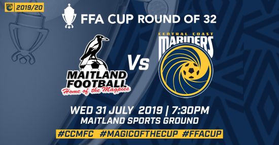 FFA Cup Details Confirmed – Maitland Football Club v Central Coast Mariners