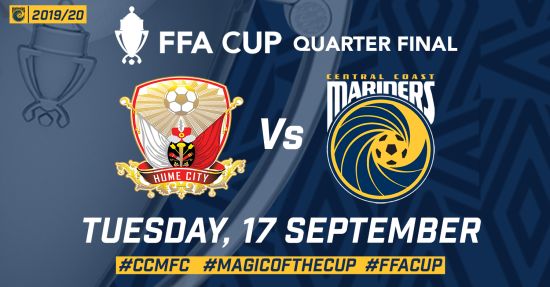 Details Confirmed: Mariners to face Hume City in FFA Cup Quarter-Finals