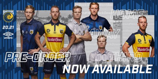 Mariners release new Umbro playing kits for 20/21