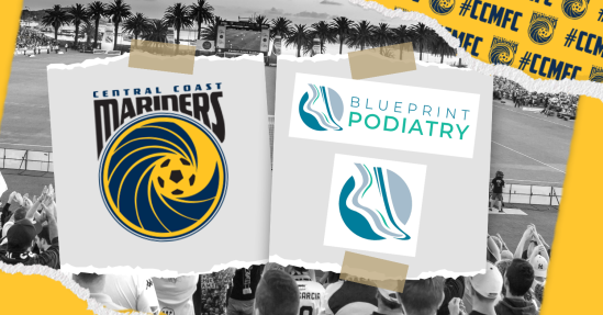 Blueprint Podiatry joins Central Coast Mariners team