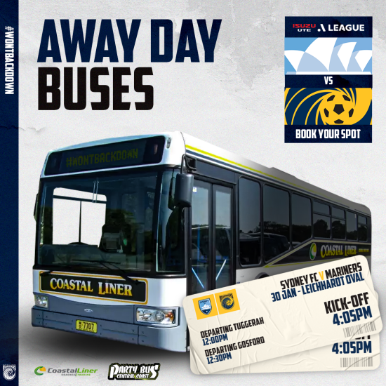 Tickets on sale for Sydney FC away buses