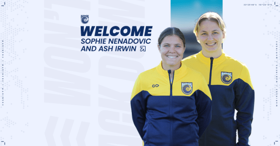 Irwin and Nenadovic join Mariners for upcoming A-League Women’s season